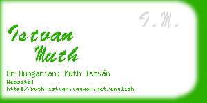 istvan muth business card